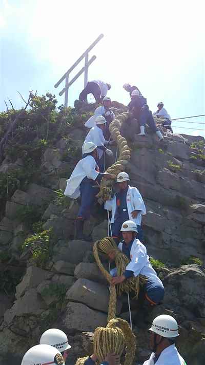 春の鹿島祭り大注連縄2